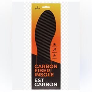 ESTCARBON Full Carbon Fiber Rigid Supportive Insole, 1 piece, size M8-8.5, W 9